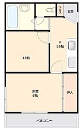 グリーンヒル 1SKの間取図画像