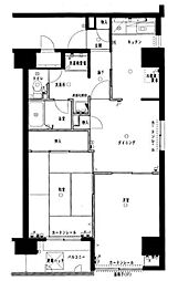 パークステージ王子駅前 1階2DKの間取り
