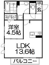 メゾン倉治  ｜ 大阪府交野市倉治６丁目（賃貸アパート1LDK・1階・45.54㎡） その2