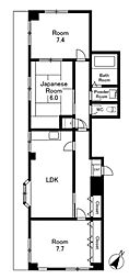 アーバンライフ・ユギ 3LDKの間取図画像