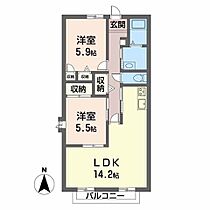 ガーデンハイツ 0205 ｜ 大阪府池田市井口堂２丁目5-21（賃貸アパート2LDK・2階・60.50㎡） その2