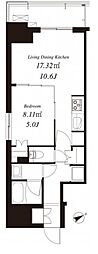 フレンシア浅草橋 1LDKの間取図画像