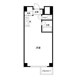 氷川アネックス2号館 ワンルームの間取図画像