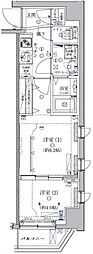 クレイシア菊川 2Kの間取図画像