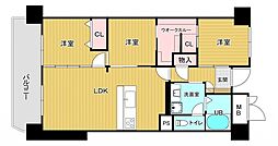 ふよう駅東ハイツ 3SLDKの間取図画像