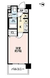 プレール・ドゥーク西川口2 1Kの間取図画像