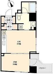 プライマル杉並方南町 5階1LDKの間取り
