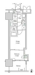 ブルックサイドレジデンス木場 2Kの間取図画像
