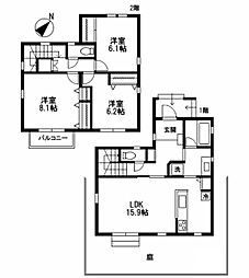 グリーンハウス 3LDKの間取り