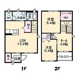 グレース1 3LDKの間取図画像