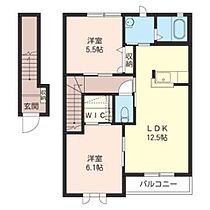 ファミールコートIII 00202 ｜ 栃木県小山市城北２丁目3-13（賃貸アパート2LDK・2階・61.63㎡） その2