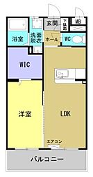 Ｍ10みまた 3階1LDKの間取り