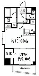 日神デュオステージ浅草 1LDKの間取図画像