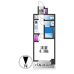 ファステート東大阪アダマス 1Kの間取図画像