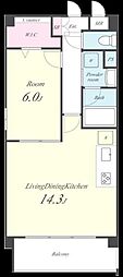 BELLFORT 1LDKの間取図画像