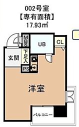 ダイヤコート豊玉北 ワンルームの間取図画像