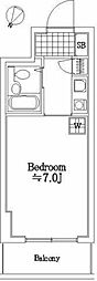 ガーデンプラザ横浜南 ワンルームの間取図画像