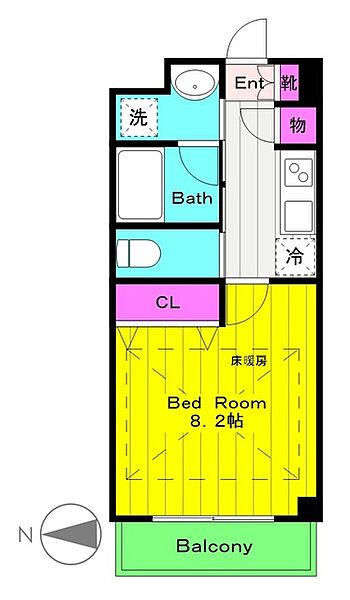 フォンターナ生田 305｜神奈川県川崎市多摩区三田２丁目(賃貸マンション1K・3階・25.00㎡)の写真 その2