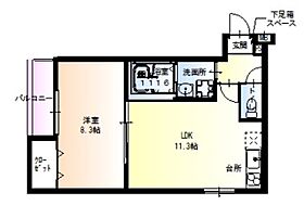 大阪府門真市月出町（賃貸アパート1LDK・1階・43.35㎡） その2