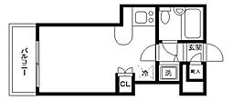 ワコーレ五反田 ワンルームの間取図画像