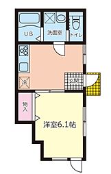 コーポK 1階1DKの間取り