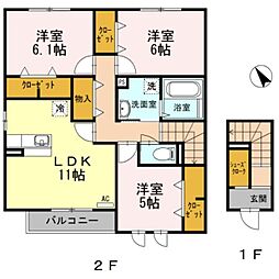 ハイネスE 2階/-