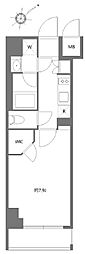 KDXレジデンス豊洲 1Kの間取図画像