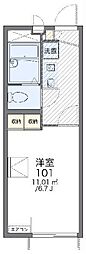 レオパレスレジデンス 1Kの間取図画像