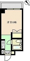 TOP川崎第5 ワンルームの間取図画像