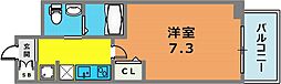 セレニテ神戸元町 7階1Kの間取り