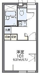 レオパレスアマポーラ 1Kの間取図画像