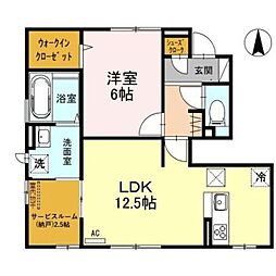 間取図画像 1LDK