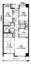 パークヒル瀬谷 3LDKの間取図画像