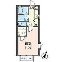 エバーグリーンＭ 201 ｜ 宮城県仙台市泉区永和台16-10（賃貸アパート1K・2階・28.00㎡） その2