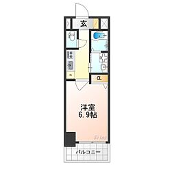 EsTRUTH KYOTO 1Kの間取図画像