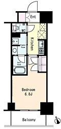 フレンシア文京関口 1Kの間取図画像