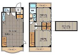 エクセレンテ 3階2LDKの間取り