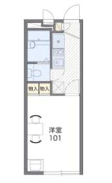 レオパレスグランシャリオII(38823) 102｜神奈川県相模原市中央区上矢部１丁目(賃貸アパート1K・1階・19.87㎡)の写真 その2