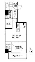 モンレーヴ御徒町 1LDKの間取図画像