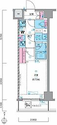 ジェノヴィア南千住5スカイガーデン 1Kの間取図画像