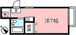 コーポ小池 1階ワンルームの間取り