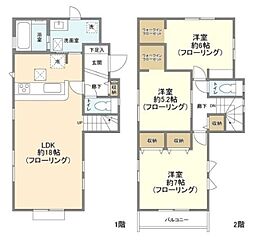Kolet四街道和良比 1階3LDKの間取り