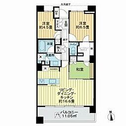 パークホームズ田無サウスレジデンス 3LDKの間取図画像