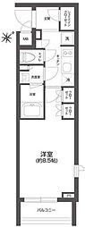 GRANPASEO四谷若葉 1Kの間取図画像