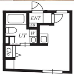 プラチナフォルム東長崎 ワンルームの間取図画像