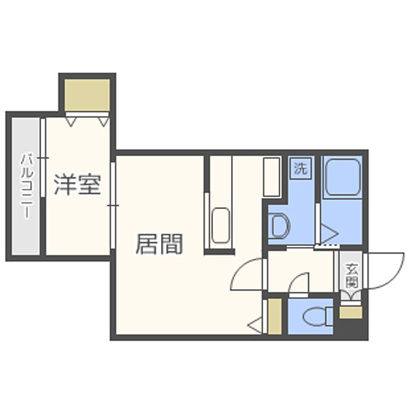 Ｒｉｖａｇｅ箱崎東 201｜福岡県福岡市東区原田１丁目(賃貸アパート1LDK・2階・32.00㎡)の写真 その2