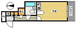 ダイナコートエグジス友泉 ワンルームの間取図画像