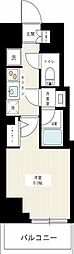アイル横浜ノースツインズI 11階1Kの間取り
