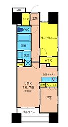 プレシス八王子レグリオ 1SLDKの間取図画像