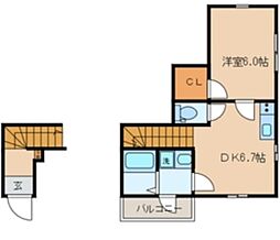 CASA・ETERNA 1DKの間取図画像